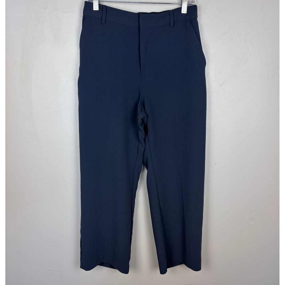 Gap High Rise Easy Straight Leg Pant Deep‎ Sailor Blue Comfort Workwear Size 10